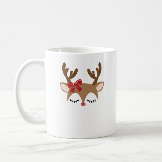 Personalisierte Weihnachtsmann-Tasse Kaffeetasse (Links)