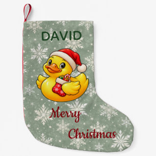 Personalisierte Weihnachtsmann-Weihnachts-Gummient Kleiner Weihnachtsstrumpf