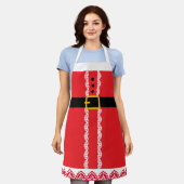 Personalisierte Weihnachtsmann-Weihnachts-Schürze Schürze (Getragen)