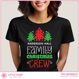 Personalisierte Weihnachtsmannschaft der Familie T-Shirt