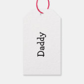 Personalisierte Weihnachtsmarken, Strumpf Nam Geschenkanhänger (Rückseite)