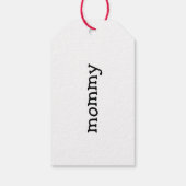 Personalisierte Weihnachtsmarken, Strumpf Nam Geschenkanhänger (Rückseite)