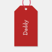 Personalisierte Weihnachtsmarken, Strumpf Nam Geschenkanhänger (Rückseite)