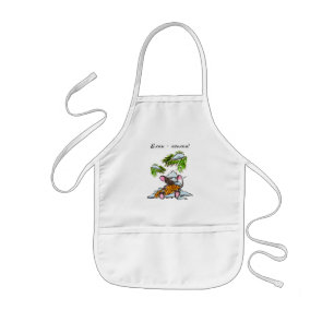 Personalisierte Weihnachtsmaus mit Kegel Kinderschürze