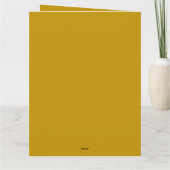 Personalisierte Weihnachtsmeisterin Gold Green Karte (Rückseite)