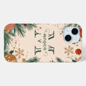 Personalisierte Weihnachtsmonografie Case-Mate iPhone Hülle (Rückseite (Horizontal))