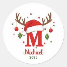 Personalisierte Weihnachtsmonogramm M Weihnachtsma