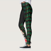 Personalisierte Weihnachtsnachtscreme im Wald Leggings (Links)