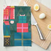 Personalisierte Weihnachtsnachtsnacht Geschirrtuch (Viertel Falte)