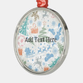 Personalisierte Weihnachtsordnung Ornament Aus Metall (Links)