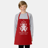 Personalisierte Weihnachtsplätzchen-Kinderbande Schürze (Getragen)
