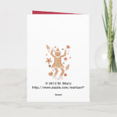 Personalisierte Weihnachtsplätzchen Martzkin Karte (Rückseite)