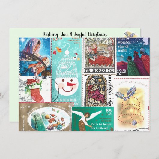 Personalisierte Weihnachtspostalische Briefmarke (Vorne/Hinten)