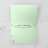 Personalisierte Weihnachtspostalische Briefmarke Karte (Innenseite)