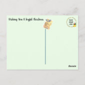 Personalisierte Weihnachtspostalische Briefmarke Postkarte (Rückseite)