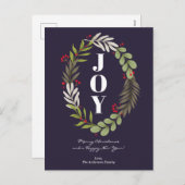 Personalisierte Weihnachtspostkarte Feiertagspostkarte (Vorne/Hinten)