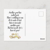Personalisierte Weihnachtspostkarte Vintag Postkarte (Rückseite)