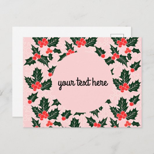 Personalisierte Weihnachtspostkarten Postkarte (Vorne/Hinten)