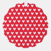 Personalisierte Weihnachtspostkasten Schneeszene Ornament Karte (Rückseite)