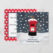 Personalisierte Weihnachtspostschachtel & Robin Ei (Vorne/Hinten)