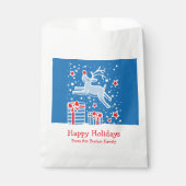 Personalisierte Weihnachtsrentierbeutel Geschenktütchen (Vorderseite)