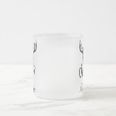 Personalisierte Weihnachtsrentiere Mattglastasse (Mittel)