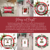 Personalisierte Weihnachtsrinder Serviette