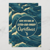 Personalisierte Weihnachtsruderung Einladung (Vorne/Hinten)