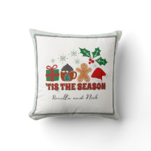 Personalisierte Weihnachtssaison Throw Kissen