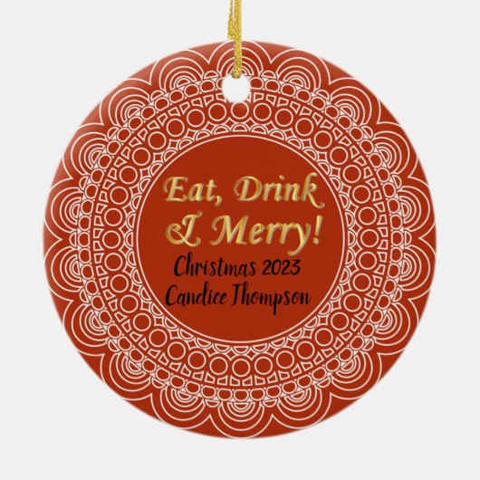 Personalisierte Weihnachtsschmuck (Hinten)