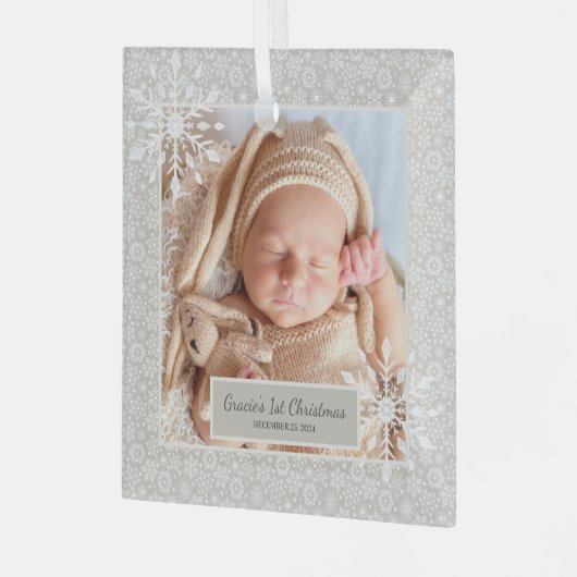 Personalisierte Weihnachtsschmuck (Vorderseite links)