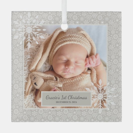 Personalisierte Weihnachtsschmuck (Vorderseite)