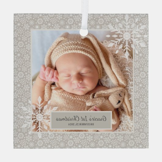 Personalisierte Weihnachtsschmuck (Rückseite)