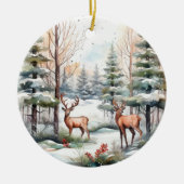 Personalisierte Weihnachtsschmuck, 2 Seiten Keramik Ornament (Vorne)