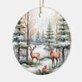Personalisierte Weihnachtsschmuck, 2 Seiten Keramik Ornament (Links)