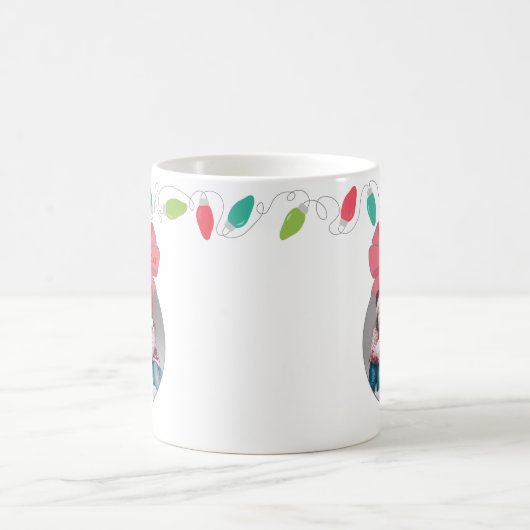 Personalisierte Weihnachtsschmuck Foto Tasse (Mittel)