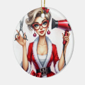 Personalisierte Weihnachtsschmuck für Friseur (Links)