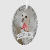 Personalisierte Weihnachtsschmuck für Haustiere Ornament (Vorderseite)