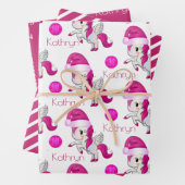 Personalisierte Weihnachtsschmuck Geschenkpapier Set (Beispiel)