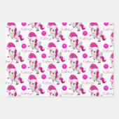 Personalisierte Weihnachtsschmuck Geschenkpapier Set (Vorderseite)