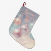 Personalisierte Weihnachtsschmuck Großer Weihnachtsstrumpf (Vorderansicht (hängend))