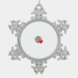 Personalisierte Weihnachtsschmuck | Handgefertigt Schneeflocken Zinn-Ornament