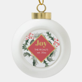 Personalisierte Weihnachtsschmuck Keramik Kugel-Ornament