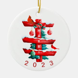Personalisierte Weihnachtsschmuck, Keramik Ornament