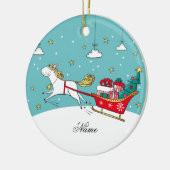 Personalisierte Weihnachtsschmuck, Keramik Ornament (Links)