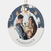 Personalisierte Weihnachtsschmuck mit Foto (Links)