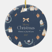 Personalisierte Weihnachtsschmuck mit Foto (Hinten)
