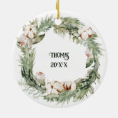 Personalisierte Weihnachtsschmuck mit Ihren Initia (Hinten)