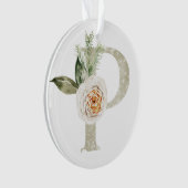 Personalisierte Weihnachtsschmuck mit Ihren Initia Ornament (Vorderseite)