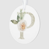 Personalisierte Weihnachtsschmuck mit Ihren Initia Ornament (Vorderseite)